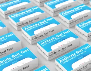 Medical device antibody self test kit packaging design